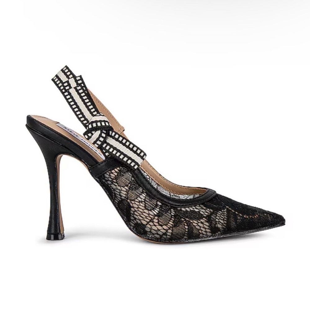 Steve Madden Bri Pump in Black Lace Size 8.5